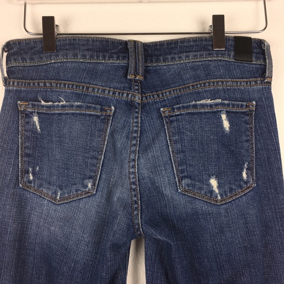 Vince Casey Cuffed Distressed Straight Jeans - Picture 5 of 6